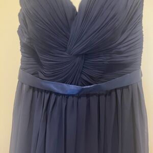 Pronovias Strapless Navy Dress